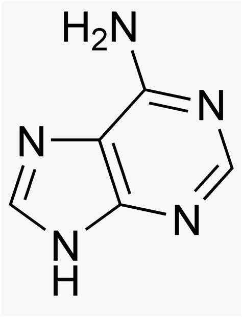 Adenine Chemical Structure , Png Download - Chemical Formula For Adenine, Transparent Png ...