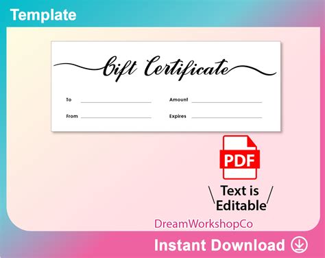 Editable T Certificate Template Pdf 85x11 Sheet Etsy