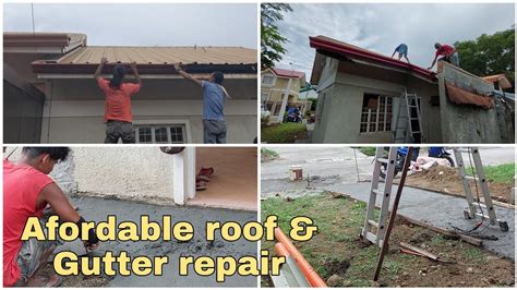 Murang Papapagawa O Repair Ng Bubong Roof Alulod Gutter At