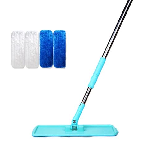 Great Bargain Quality Portable Microfiber Telescopic Flat Mop With 4