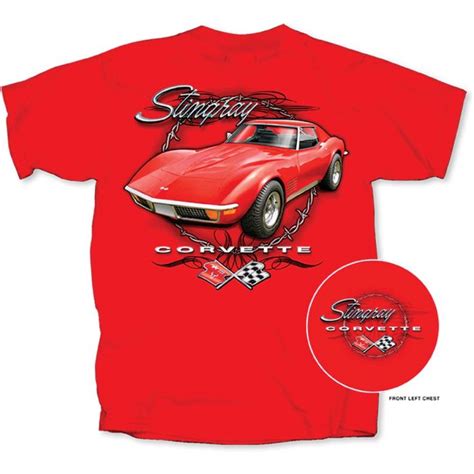 Corvette C3 1972 T Shirt Stingray Red Ecklers Corvette