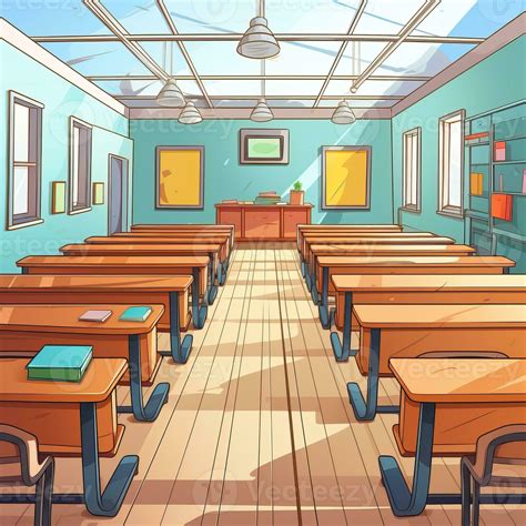 School classroom cartoon style high quality ai image generated 27188469 ...