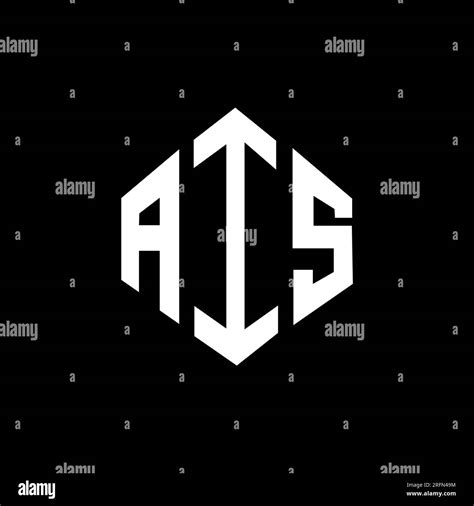 AIS letter logo design with polygon shape. AIS polygon and cube shape logo design. AIS hexagon ...