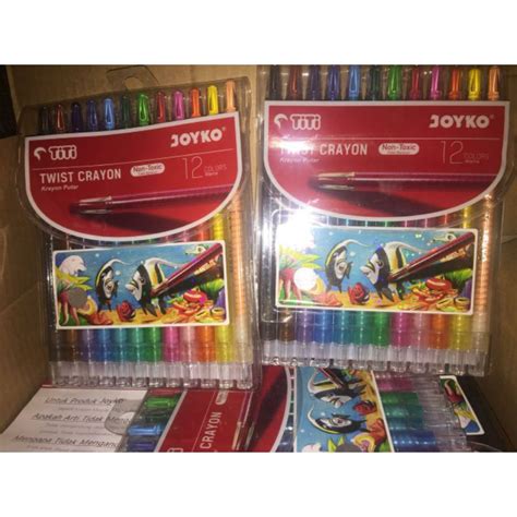 Jual TWIST CRAYON PUTAR JOYKO TITI TI CP 12 MINI 12 WARNA TI CP 12 MINI