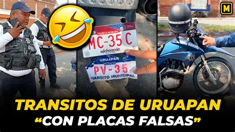 Sorprenden A Tr Nsitos Con Placas Falsas Y Con Motos Irregulares Youtube