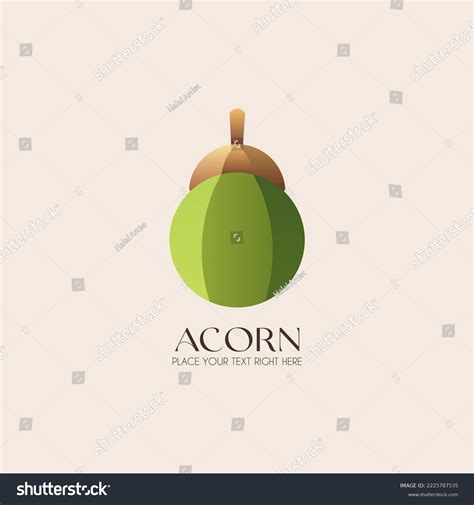 Concept Acorn Logo Design Creative Acorn Stock Vector (Royalty Free ...