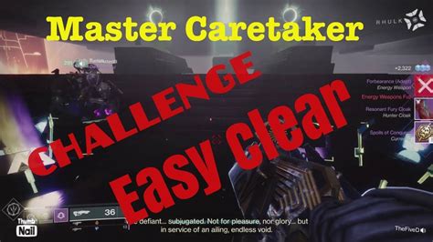 Destiny 2 Master Vow Of The Disciple Raid Caretaker Challenge Completion Easy Clear Must See