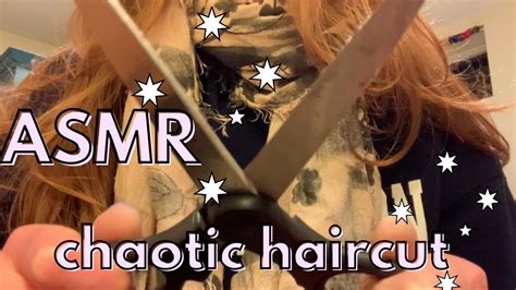 Asmr Chaotic Haircut Fast And Aggressive Youtube