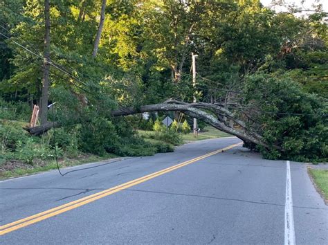 Rocky Hill Road In Hadley Reopened After Large Tree Wires Blocked