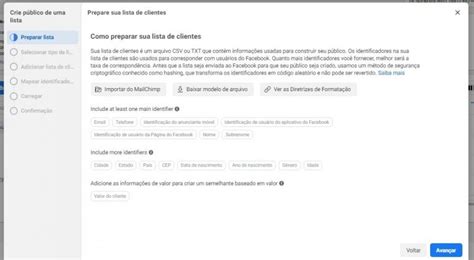 Como criar público personalizado lista de clientes no Facebook Ads