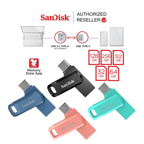 Sandisk Ultra Dual Drive Go Usb 31 Gen1 แฟลชไดรฟ์ Type C Speed 150mbs