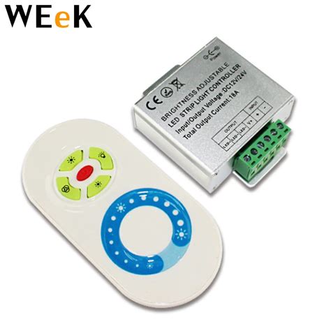 Touch Led Single Color Dimmer Controller Rf Wireless A W Dc V