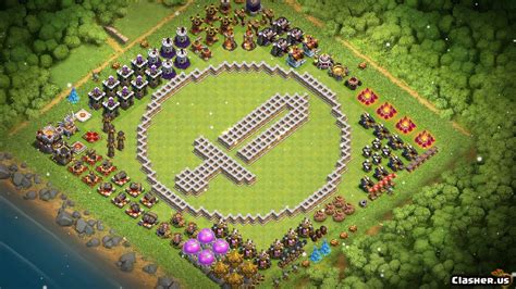 Copy Base Town Hall 11 Th11 Fun Troll Progress Base Recruiter Logo