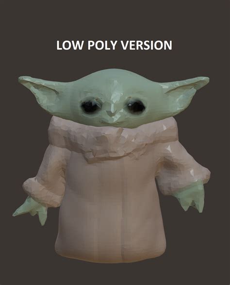 Fichier Stl Star Wars Grogu Baby Yoda L Enfant Mod Le High Poly