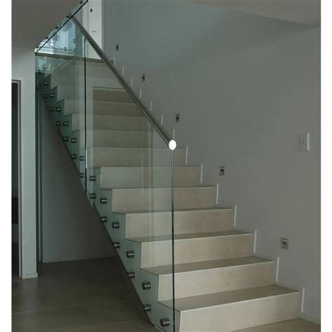 Frameless Balcony Railing Stainless Steel Standoff Railing Laminated