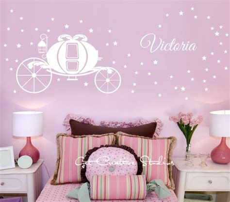 Cinderella Wall Decal Carriage Decal Fairy Tale Wall Decal Etsy