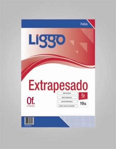 Liggo Folio Oficio X Unid Standard Liggo Folios Sobres Chido Libreria