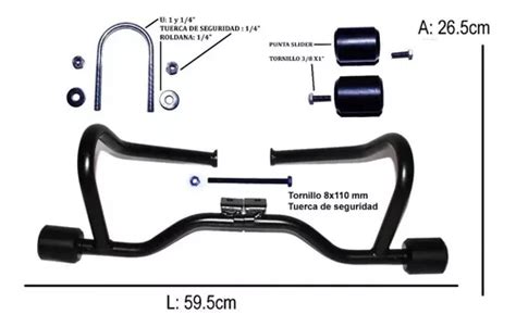 Slider Reforzado Para Moto Italika Ft180 Ts Hecho En México 799 en