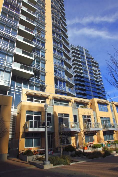 New High Rises Apartments Portland Oregon Stock Photo Image Of Glass