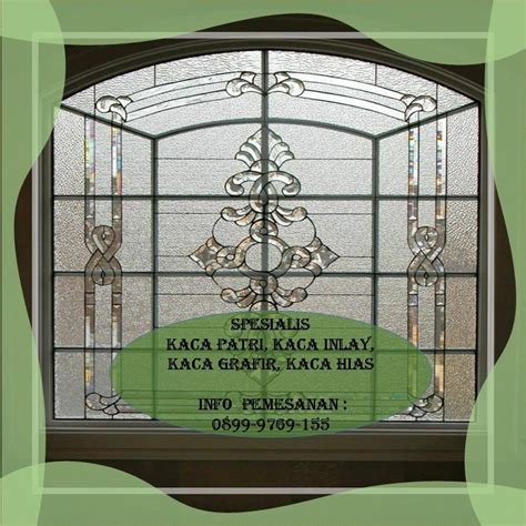 kerajinan kaca hias kaca patri kaca inlay kaca grafir  surabaya