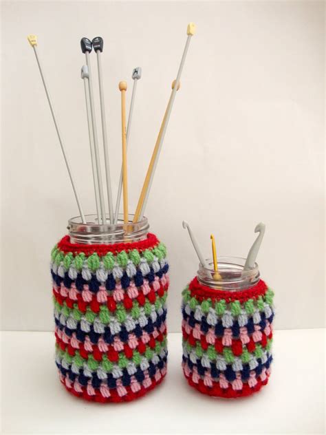 Cute Jars Crochet Jar Covers Crochet Projects Crochet Home