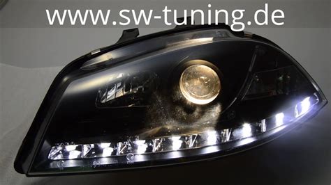 SW DRL Scheinwerfer für Seat Ibiza 6L 03 08 LED Tagfahrlicht R87 black