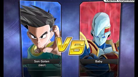 Xenoverse Requested Match Pc Goten Dbgt Vs Baby Youtube