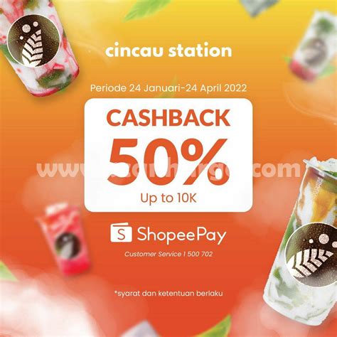 Cincau Station Promo Cashback Pakai Shopeepay Sopasti