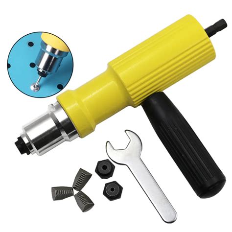 Electric Rivet Nut Gun Riveting Tool Cordless Riveting Drill Adaptor