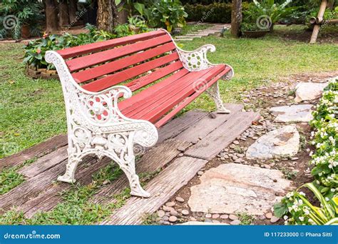 Metal Antique Bench in the Park Stock Photo - Image of carving ...