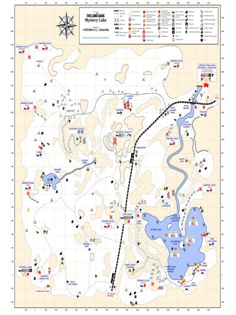 Mystery Lake Map The Long Dark Scaled | PDF