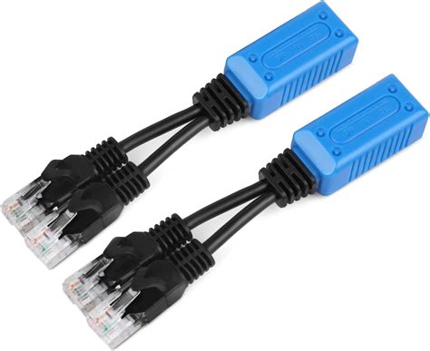 TNP Câble répartiteur Ethernet RJ45 2 mâles vers 1 Femelle 1 Paire