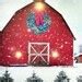 Christmas Barn Counted Cross Stitch Pattern Scenic Christmas Counted