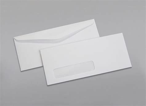 Custom Printed #10 Window Envelopes with Gum Adhesive