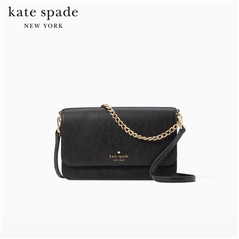 Kate Spade New York Madison Saffiano Leather Flap Convertible Crossbody Kc430 กระเป๋าสะพายข้าง