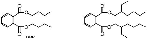 Structures Of Dibutyl Phthalate Dbp And Di Ethylhexyl Phthalate