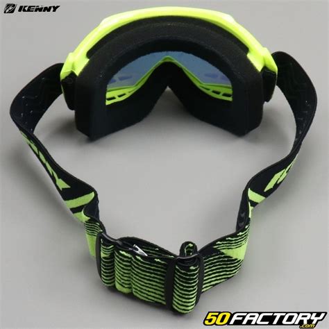 Masque Kenny Track jaune fluo taille enfant Équipement moto