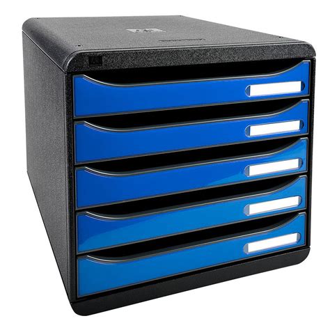 Exacompta Big Box Plus Classic Noir Bleu Module De Classement