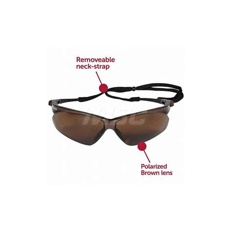 Kleenguard Safety Glasses Scratch Resistant Polycarbonate Brown