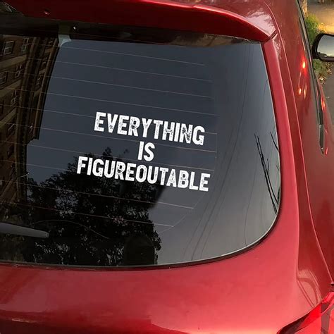 Amazon Everything Is Figureoutable Decal Vinyl Sticker For Car