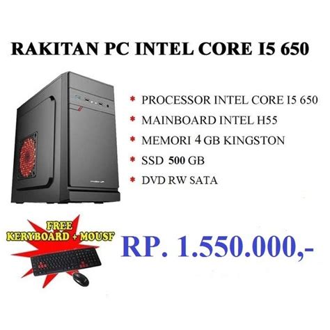 Jual Paket Rakitan Pc Intel Core I Cocok Untuk Sekolah Dan Office