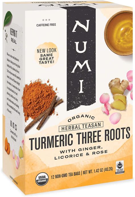 Amazon Numi Organic Tea Tumeric Amber Sun Ct Grocery