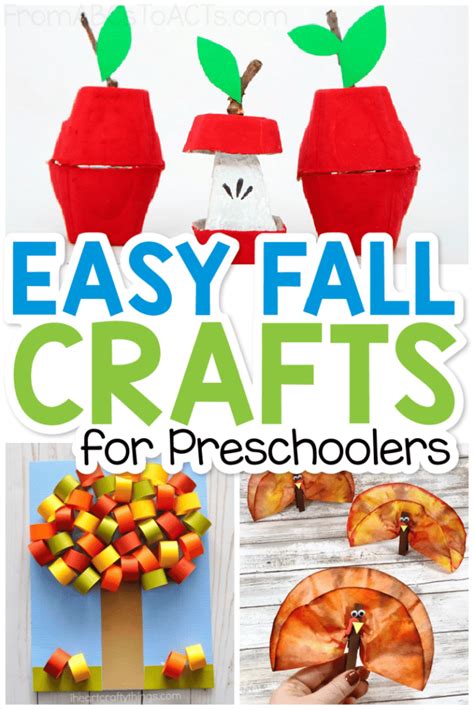 Fall Crafts for Preschoolers - From ABCs to ACTs