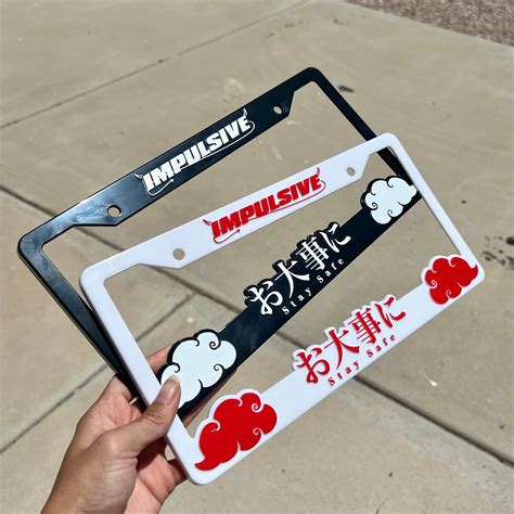 black license plate cover 2