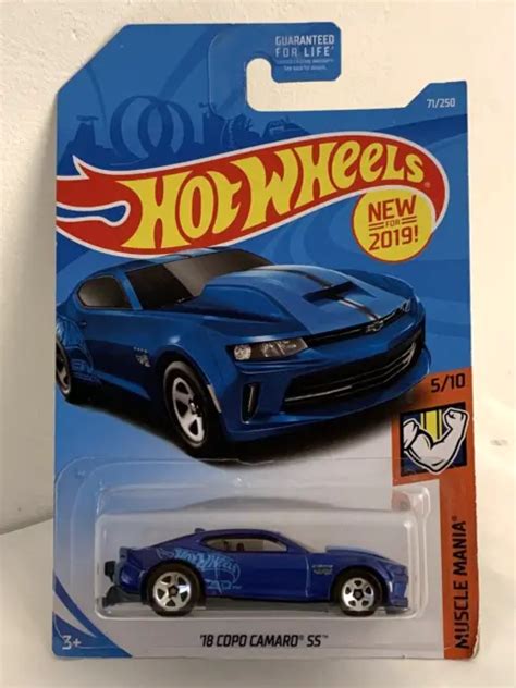 Hot Wheels Copo Camaro Ss Muscle Mania Long Card Eur Picclick Fr