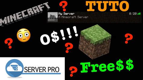 COMMENT AVOIR UN SERVEUR MINECRAFT GRATUITEMENT YouTube