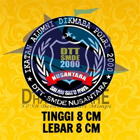 DTT SMDE 2000 Stiker DTT SMDE Stiker Angkatan 19 Bintara Polri