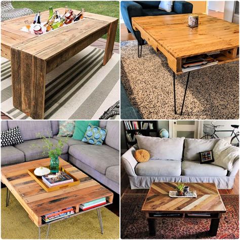 30 Free Diy Pallet Coffee Table Plans Pdf Instructions