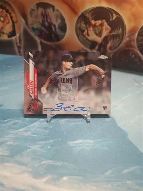 2020 TOPPS CHROME Zac Gallen Voiture RA ZG Recrue Arizona Diamondbacks