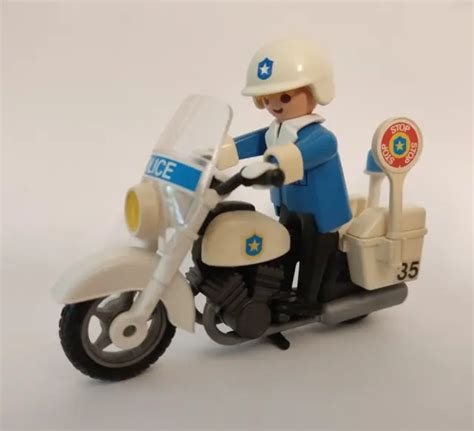 PLAYMOBIL SET 3564 Polizist Motorrad Polizei EUR 5 00 PicClick FR